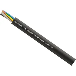 Rubber connection cable HELUPOWER H07RN-F LS0H 5 G 1.5 mm², AWG 16, unshielded, black, 30797