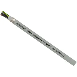 PVC connection cable H05VVC4V5-K 7 G 0.5 mm², AWG 20, shielded, gray, 13064
