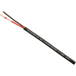 Speaker cable, 2-wire, 1.5 mm², unshielded, FRNC, black, 400116