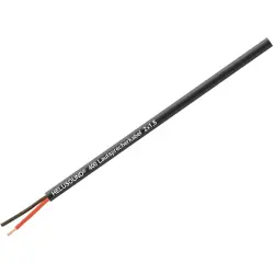 Speaker cable, 2-wire, 4.0 mm², unshielded, PVC, black, 400091