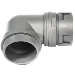90° hose screw fitting, M16, 12 mm, PA, IP65, black, (L) 8 mm, 920433