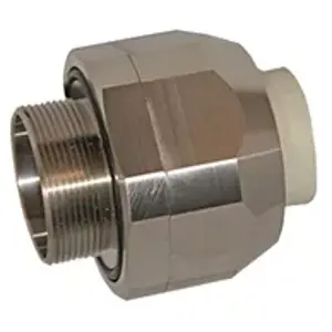Straight hose screw fitting, M32, stainless steel, IP67, silver, (L) 15 mm, 905059 - 1