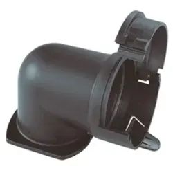 90° hose screw fitting, 70 mm, PA, IP54/IP69K, gray, 90404