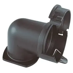 90° hose screw fitting, 95 mm, PA, IP54/IP69K, gray, 90405 - 1