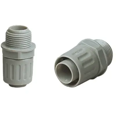 Straight hose screw fitting, M40, PP, IP54, gray, (L) 12 mm, 97607 - 1