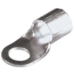 Uninsulated ring cable lug, 95 mm², 10.5 mm, silver, 91544 - 1