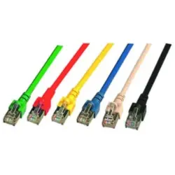 Patch cable, RJ45 plug, straight to RJ45 plug, straight, Cat 6, S/FTP, LSZH, 0.25 m, green, 806255