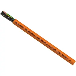 PUR connection cable HELUCONTROL PUR-ORANGE 3 G 1.5 mm², unshielded, orange, 22016