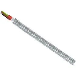 Silicone connection cable SiHF/GL-P 3 G 0.75 mm², AWG 19, shielded, red brown, 23063