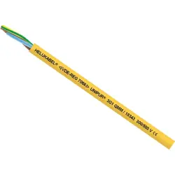 PUR connection and control cable UNIPUR 2 x 0.75 mm², AWG 19, unshielded, yellow, 18223
