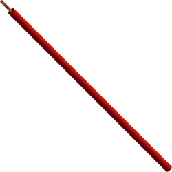 Silicone-switching strand, extremely flexible, halogen free, Cableline, 1.0 mm², 511 x 0.05 mm, red, outer Ø 3.9 mm, 61.7607-10022