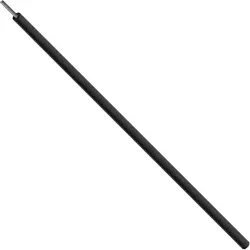 Silicone-switching strand, extremely flexible, halogen free, Cableline, 0.5 mm², 129 x 0.07 mm, black, outer Ø 2.3 mm, 61.7532-10021