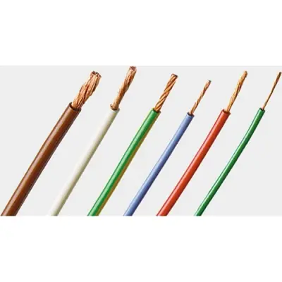 PVC-switching strand, highly flexible, Cableline, 0.5 mm², 129 x 0.07 mm, green, outer Ø 2.1 mm, 60.7004-10025 - 1