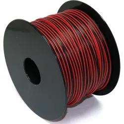 Ribbon cable, separable, 2-wire, 0.14 mm², unshielded, red/black, BYB-5-94F3936, package with 100 meters