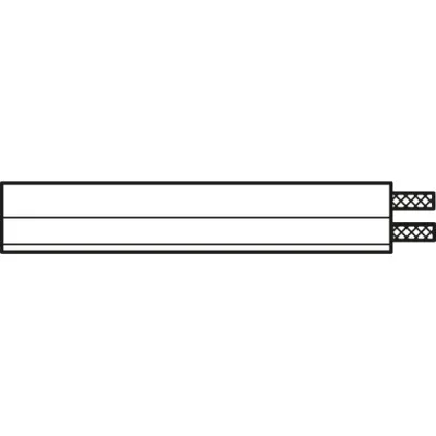Speaker cable, red wire marking, 2-wire, 0.75 mm², unshielded, black/red, BYB-5-94F706 - 1