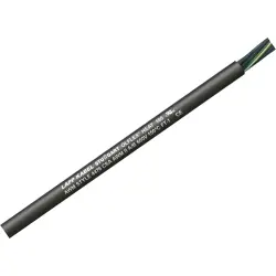 Silicone connection and control cable ÖLFLEX HEAT 180 MS 7 G 0.5 mm², AWG 20, unshielded, black, 0046604/100