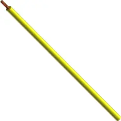 Silicone-switching strand, extremely flexible, halogen free, Cableline, 1.0 mm², 259 x 0.07 mm, yellow, outer Ø 3 mm, 61.7554-10024