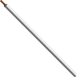 Silicone-switching strand, extremely flexible, halogen free, Cableline, 0.5 mm², 129 x 0.07 mm, white, outer Ø 2.3 mm, 61.7552-10029