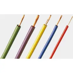 Silicone-switching strand, extremely flexible, halogen free, Cableline, 2.5 mm², 651 x 0.07 mm, brown, outer Ø 3.9 mm, 61.7556-10027