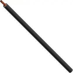 PVC-switching strand, highly flexible, Cableline, 2.5 mm², 651 x 0.07 mm, black, outer Ø 4.4 mm, 60.7032-10021