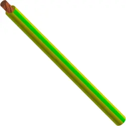 PVC-switching strand, highly flexible, Cableline, 4.0 mm², 1036 x 0.07 mm, green/yellow, outer Ø 4.8 mm, 60.7014-10020