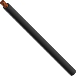 PVC-switching strand, highly flexible, Cableline, 16 mm², 4116 x 0.07 mm, black, outer Ø 8.5 mm, 60.7018-10021