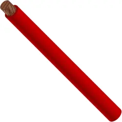 PVC-switching strand, highly flexible, Cableline, 16 mm², 4116 x 0.07 mm, red, outer Ø 8.5 mm, 60.7018-10022
