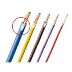 PVC-switching strand, highly flexible, Cableline, 2.5 mm², 651 x 0.07 mm, white, outer Ø 3.9 mm, 60.7033-10029