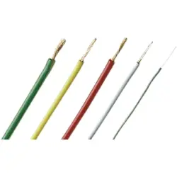 Silicone-switching strand, highly flexible, halogen free, Cableline, 1.0 mm², 511 x 0.05 mm, green, outer Ø 3.9 mm, 61.7664-10025
