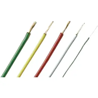 Silicone-switching strand, highly flexible, halogen free, Cableline, 1.0 mm², 511 x 0.05 mm, green, outer Ø 3.9 mm, 61.7664-10025 - 1