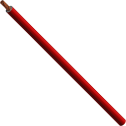 TPE-switching strand, highly flexible, Cableline, 0.5 mm², 129 x 0.07 mm, red, outer Ø 2.3 mm, 60.7245-10022