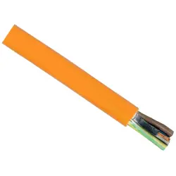 PUR connection cable H07BQ-F 3 G 1.5 mm², unshielded, orange, H07BQ-F3G1,5 ORANGE