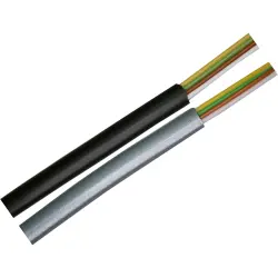 Telephone cable, 4-wire, 14 x 0.1 mm, anthracite, PVC, BYB-5-95F230