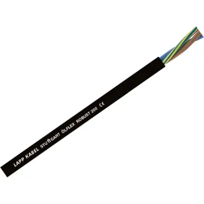 TPE connection cable ÖLFLEX ROBUST 200 2 x 2.5 mm², AWG 14, unshielded, black, 0021810 - 1