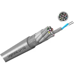 Multicore cable, 4 x 2 x 0.14 mm², gray, 8