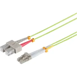 FO patch cable, LC duplex to SC duplex, 30 m, OM5, multimode 50/125 µm, BYB-5-98F1029