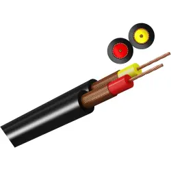 Diode cable 2x0.08 mm², black