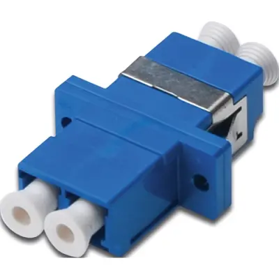 FO jack, LC/LC duplex, OS2, singlemode, ceramic, blue, DN-96007-2 - 1