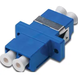 FO jack, LC/LC duplex, OS2, singlemode, ceramic, blue, DN-96007-2