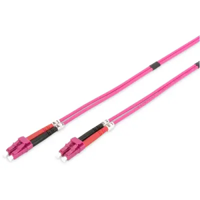 FO patch cable, LC to LC, 3 m, OM4, multimode 50/125 µm, DK-2533-03-4 - 1