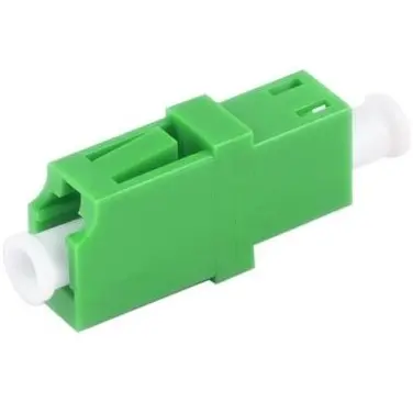 FO connector, LC socket to LC socket, OS1/OS2, singlemode, ceramic, green, BS07-60001 - 1