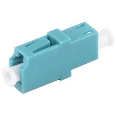 FO connector, LC socket to LC socket, OM3, multimode, ceramic, turquoise, BS07-60002 - 1