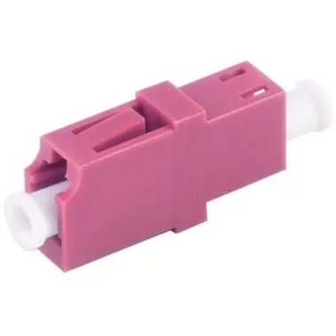 FO connector, LC socket to LC socket, OM4, multimode, ceramic, purple, BS07-60003 - 1