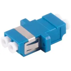FO connector, LC socket to LC socket, OS1/OS2, singlemode, ceramic, blue, BS07-60010