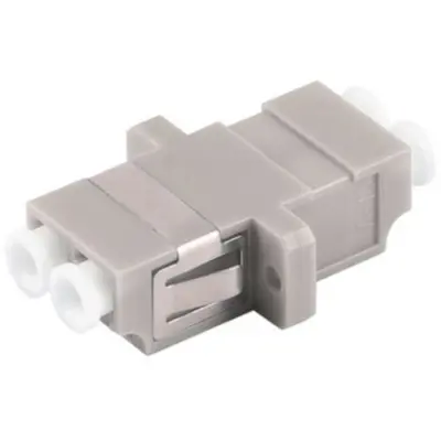 FO connector, LC socket to LC socket, OM1/OM2, multimode, ceramic, beige, BS07-60014 - 1