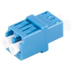 FO connector, LC socket to LC socket, OS1/OS2, singlemode, ceramic, blue, BS07-60020