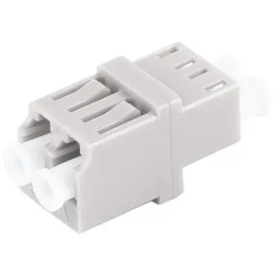 FO connector, LC socket to LC socket, OM1/OM2, multimode, ceramic, beige, BS07-60024 - 1