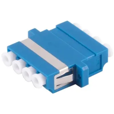 FO connector, LC socket to LC socket, OS1/OS2, singlemode, ceramic, blue, BS07-60040 - 1