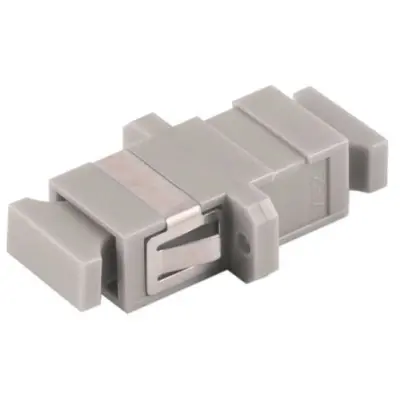 FO connector, SC socket to SC socket, OM1/OM2, multimode, ceramic, beige, BS07-60054 - 1