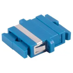 FO connector, SC socket to SC socket, OS1/OS2, singlemode, ceramic, blue, BS07-60060